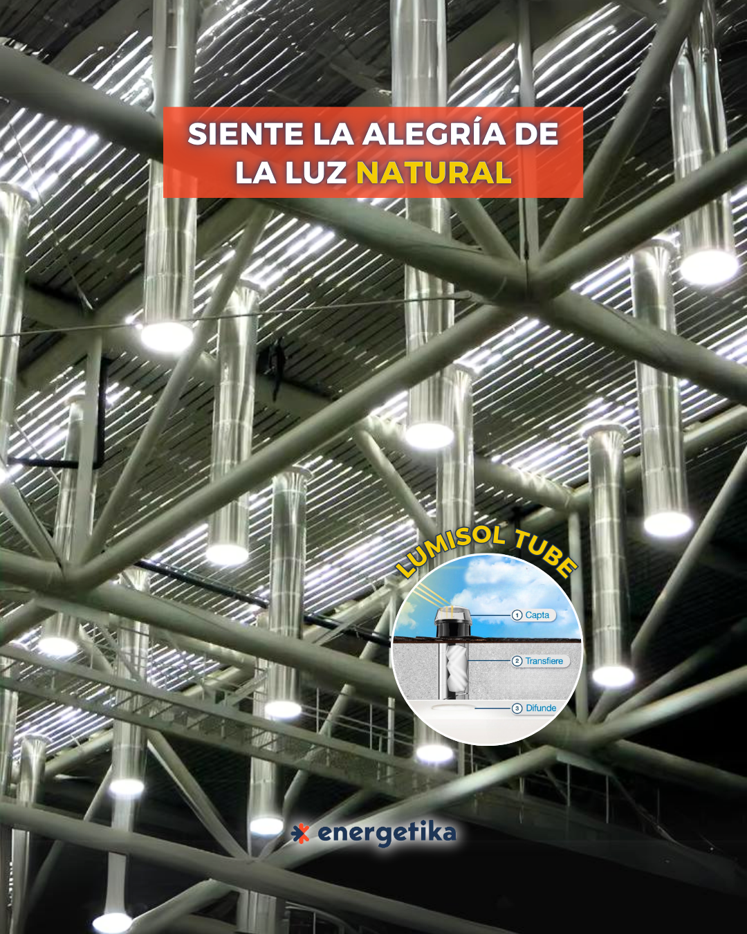 Tubos solares para iluminación natural LumiSol Tube