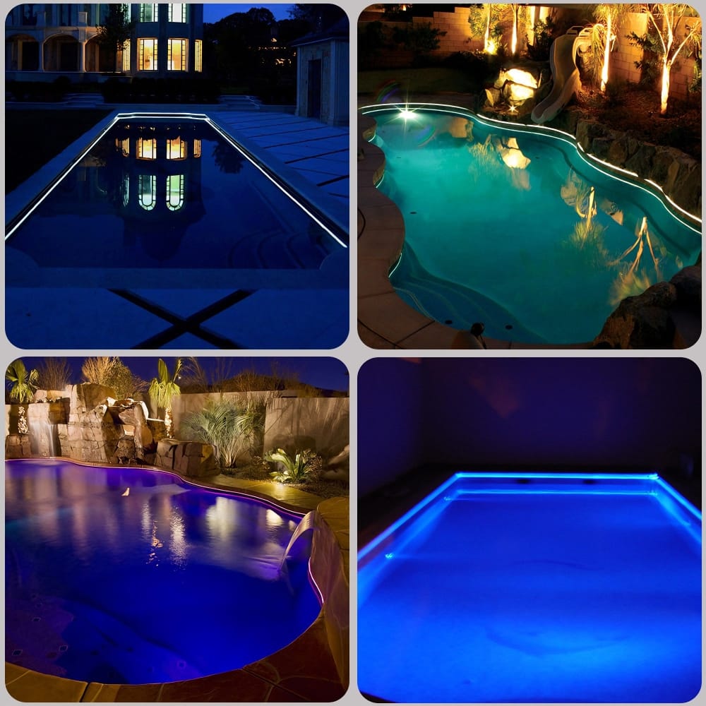 Luces Perimetral con Fibra Óptica para Piscinas