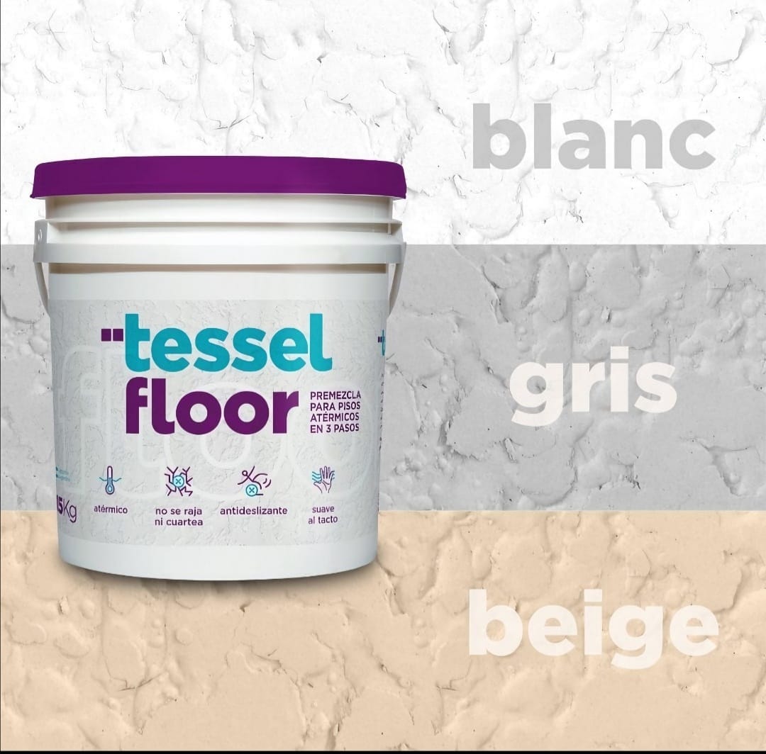 Tessel Floor: Piso Atérmico y antideslizantes para piscina con base elastomérica