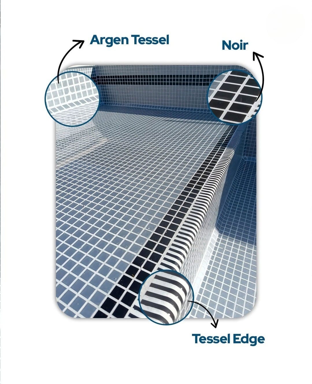 Bordes para piscina Tessel ( el metro lineal)