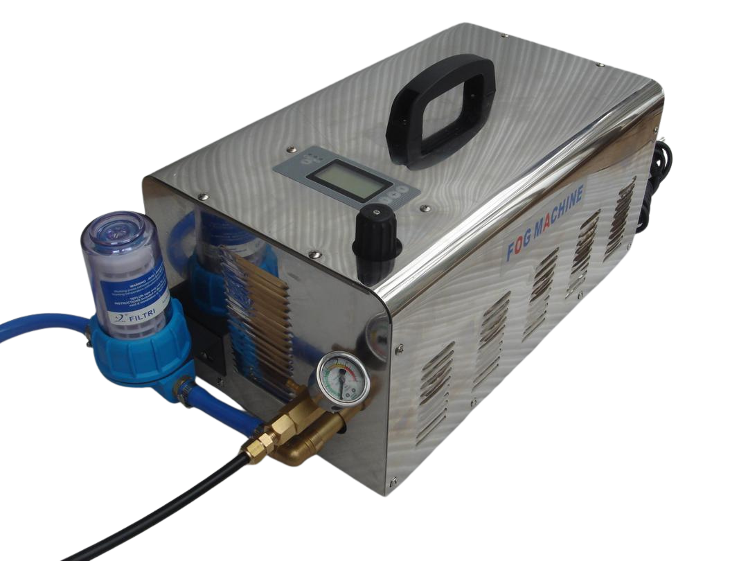 Nebulizador de Exterior – Sistema Profesional de Enfriamiento y Purificación 2 Litros (hasta 50 boquillas)