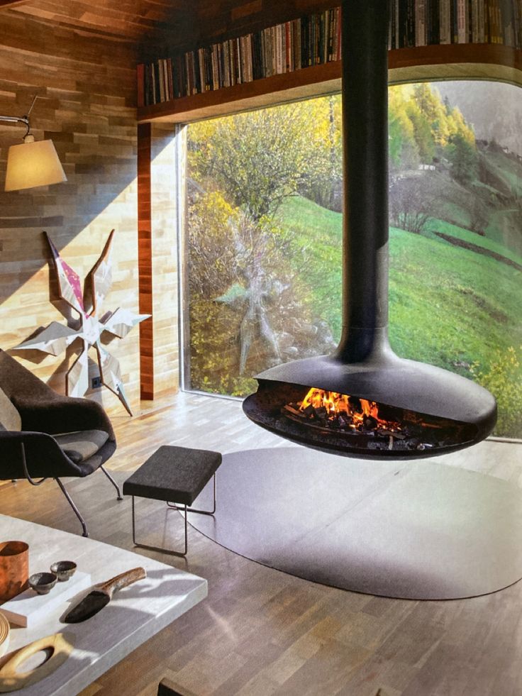 Chimenea - Estufa Colgante a leña 100