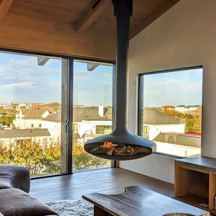 Chimenea - Estufa colgante a leña 120