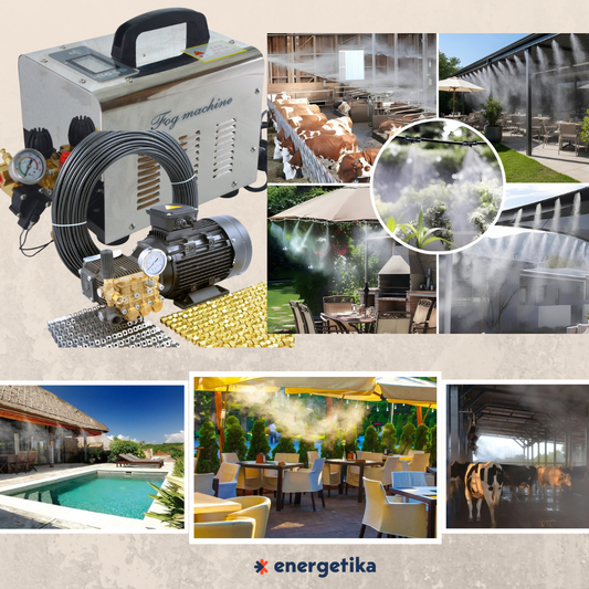 Nebulizador de Exterior – Sistema Profesional de Enfriamiento y Purificación 3 Litros (hasta 75 boquillas)
