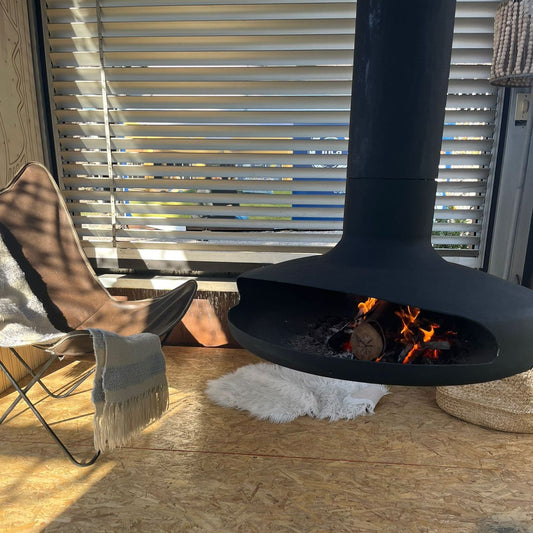 Chimenea - Estufa colgante a leña 120
