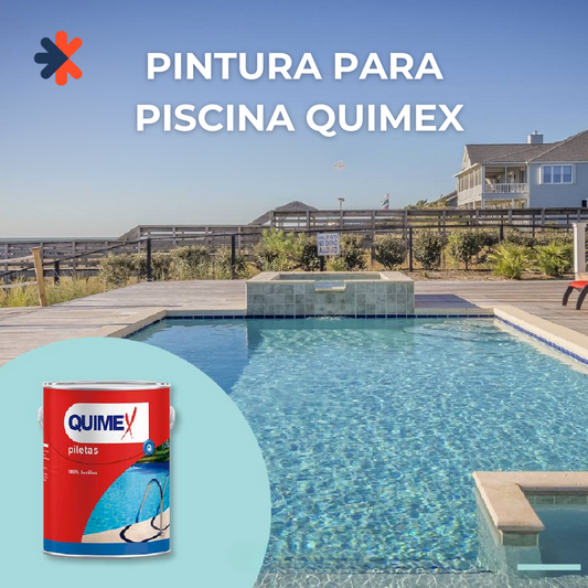 Pintura para piscina Quimex x 4 litros