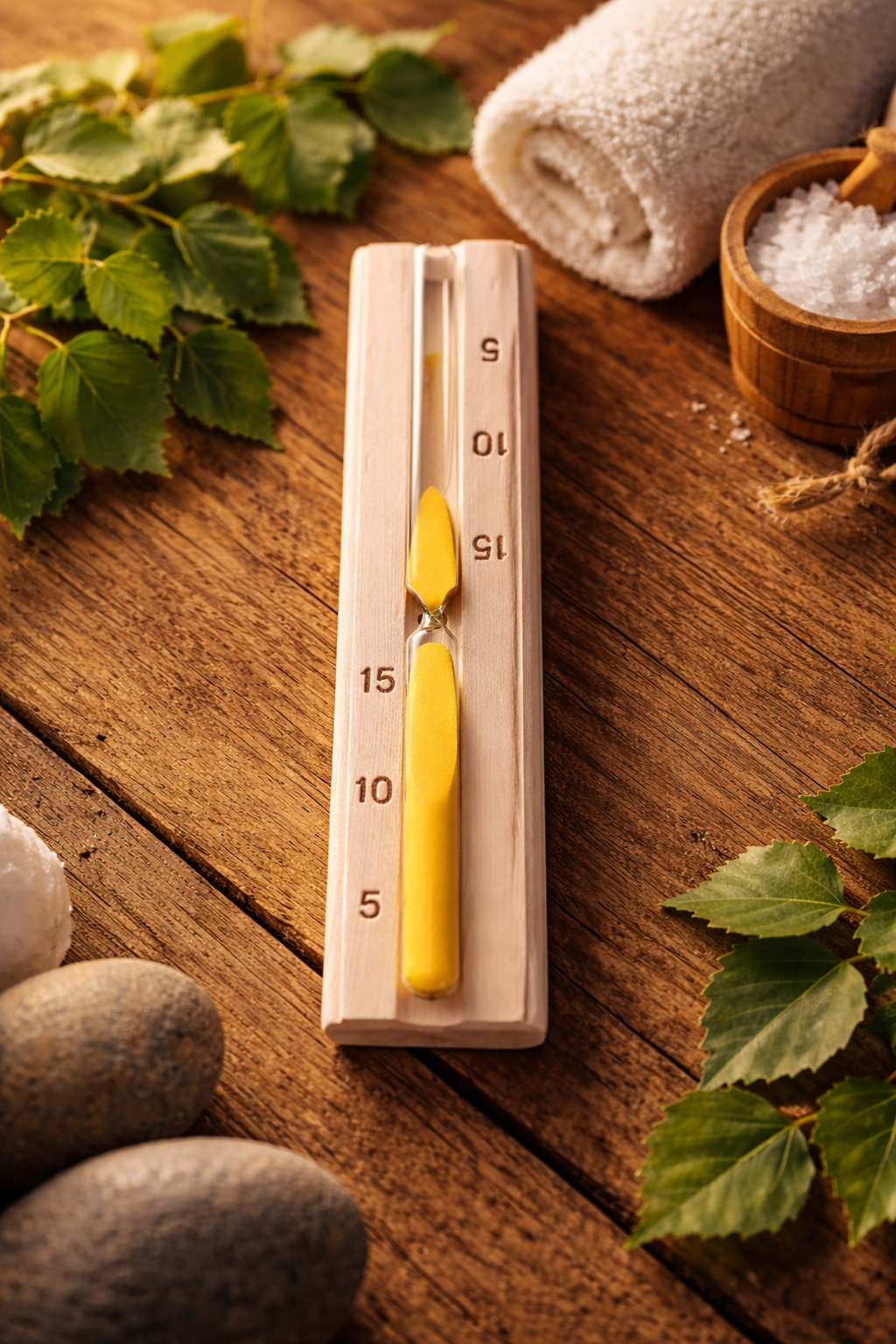 Reloj de Arena Reversible para Sauna