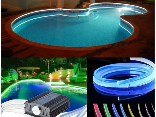 Luces Perimetral con Fibra Óptica para Piscinas