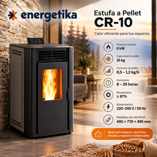 Estufa a Pellet CR-10 | 6 kW