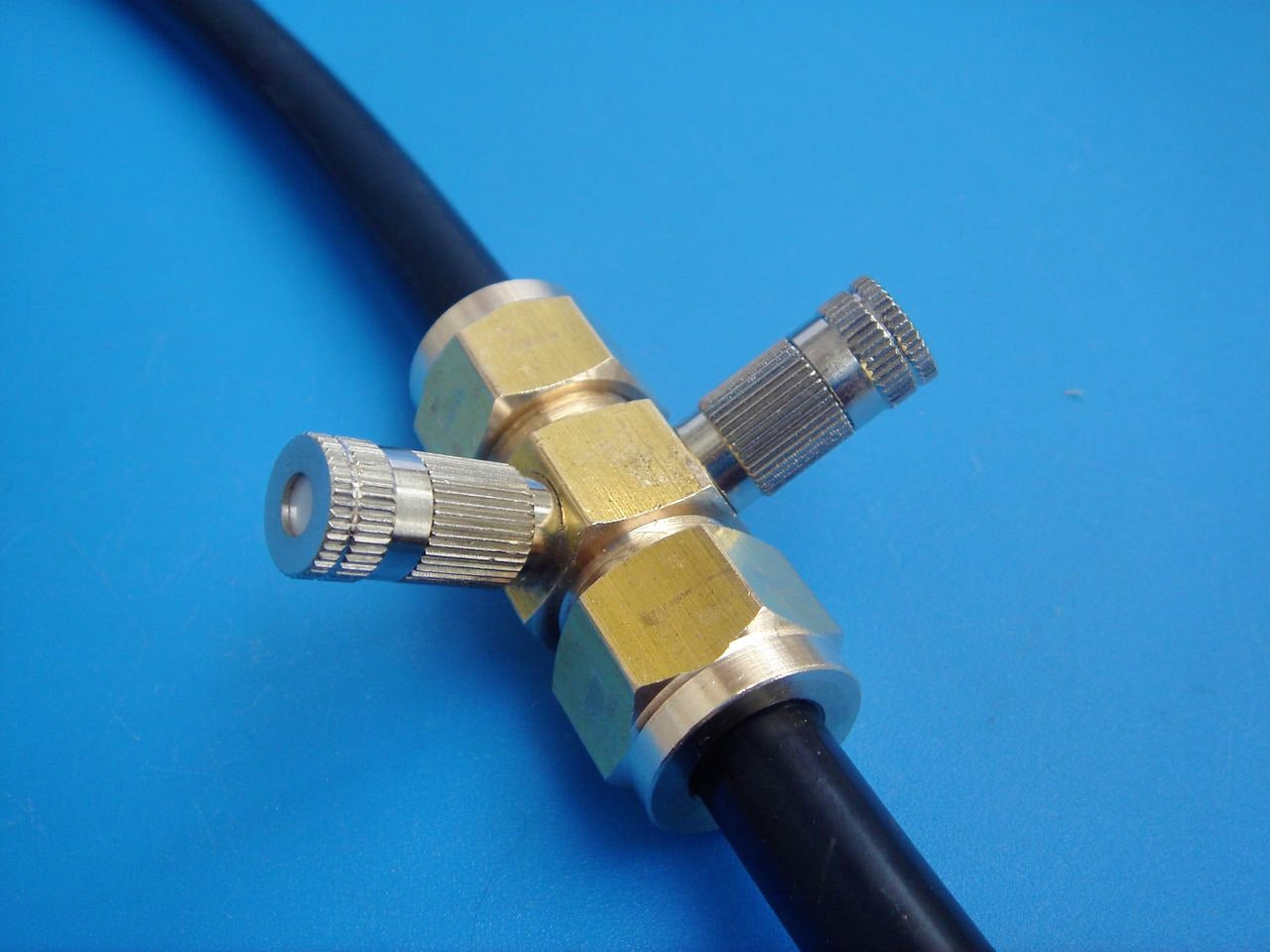 Conector de boquillas y terminales para Nebulizador de Exterior