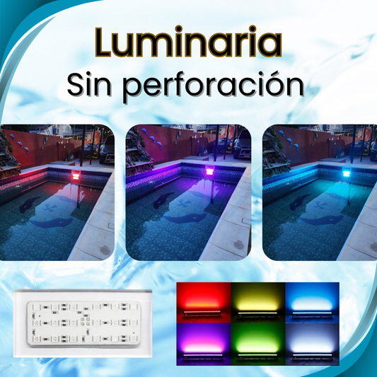 Luces LED RGB para Piscinas Sin Perforación 26 x7 cm