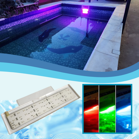 Luces LED RGB para Piscinas Sin Perforación 45 x 10 cm