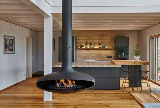 Chimenea - Estufa colgante a leña 110