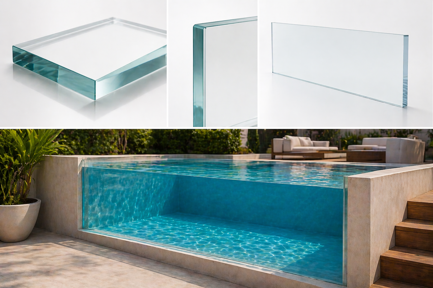 Acrílico Estructural para Piscinas de Alta Gama (200 cm x 80 cm x 7 cm)